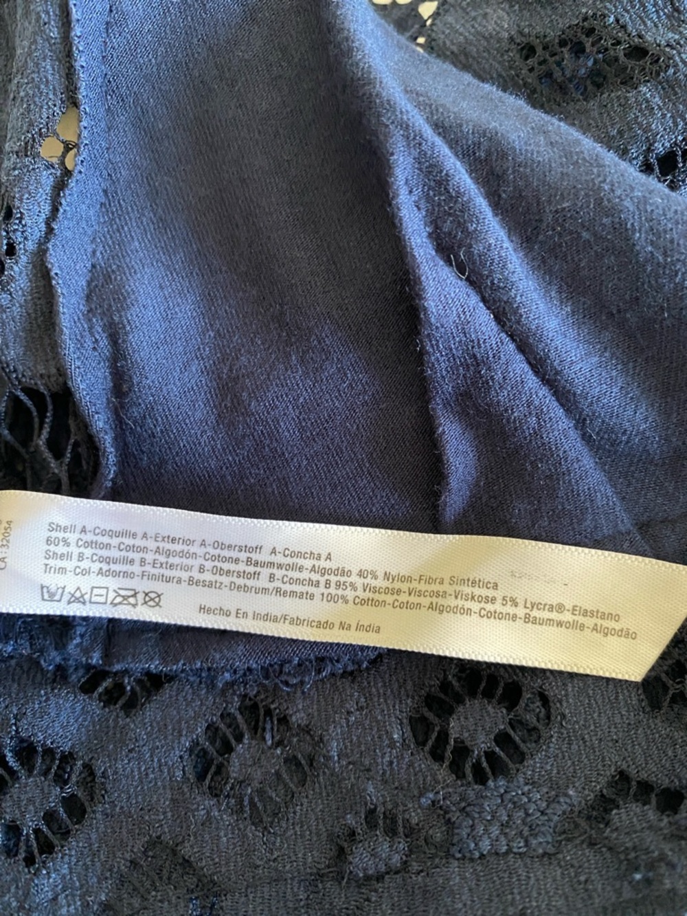 Free People One FP One Adella Lace Bralette in Midnight Blue Size Medium - Picture 11 of 12